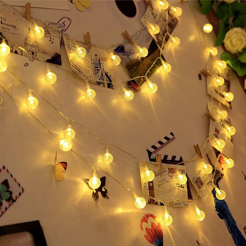 6.5m Luz 30-LED de Cordão 8-Modes Decorativa para Jardim e Caminho
