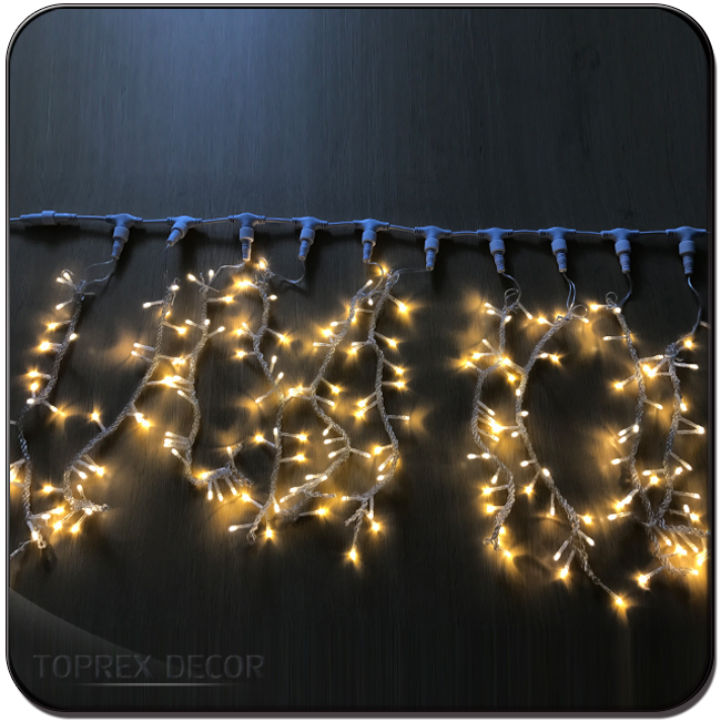 Cortinas Decoradas com Luzes de Fada Internas 2.0mmod Luzes de Cordão de PVC para Natal