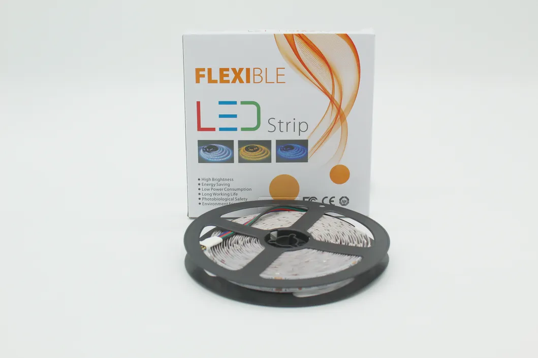 12V SMD5050 Fita LED RGB IP67 Fita Flexível à Prova d'Água com Mudança de Cor para Decoração de Interiores em Casa