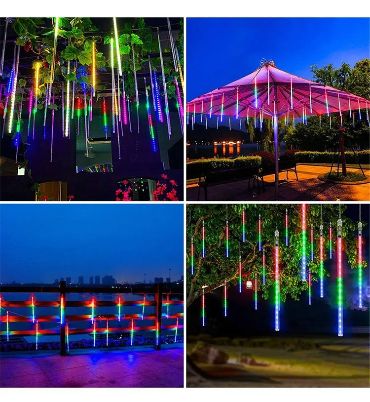 IP65 Iluminação de Natal ao Ar Livre Luzes LED de Chuva de Meteoros Caindo