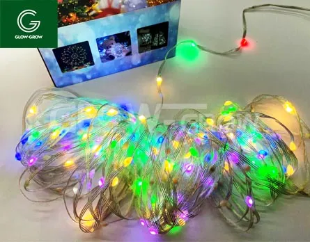 Iluminação de Festa LED de Natal ETL Listado 5V com Fio de Cobre, Alimentada por Bateria e Interface USB