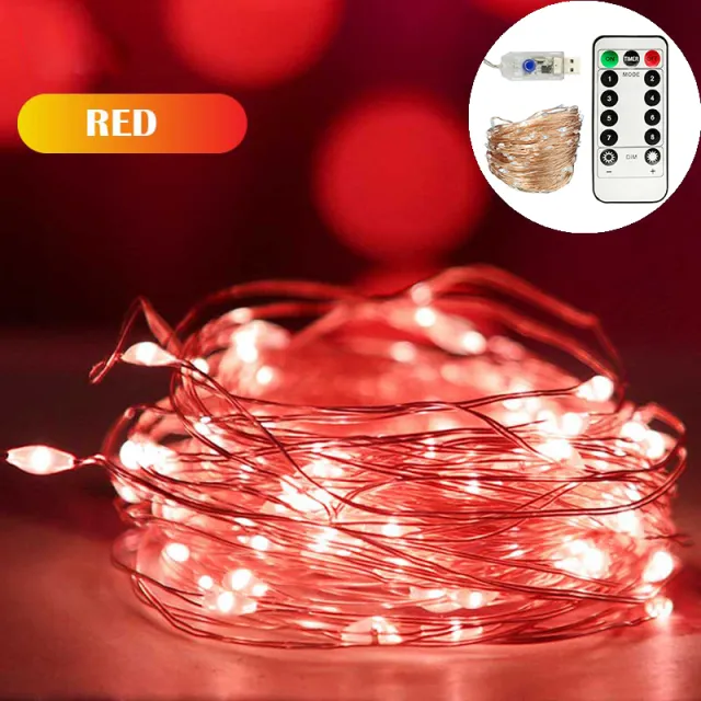 Luz de Fio de Cobre com Diversas Cores