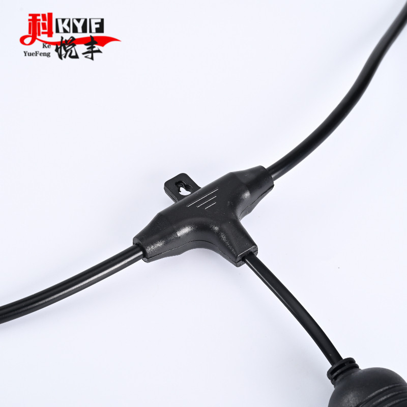 Luzes de Cordão Exteriores à Prova d'Água S14 com Cabo Preto IP65 para Uso no Jardim