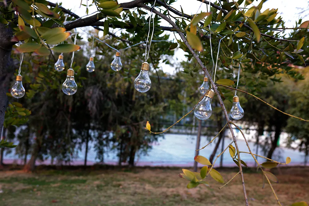 Corda de Luz LED Transparente para Jardim ao Ar Livre à Prova d'Água com CE RoHS