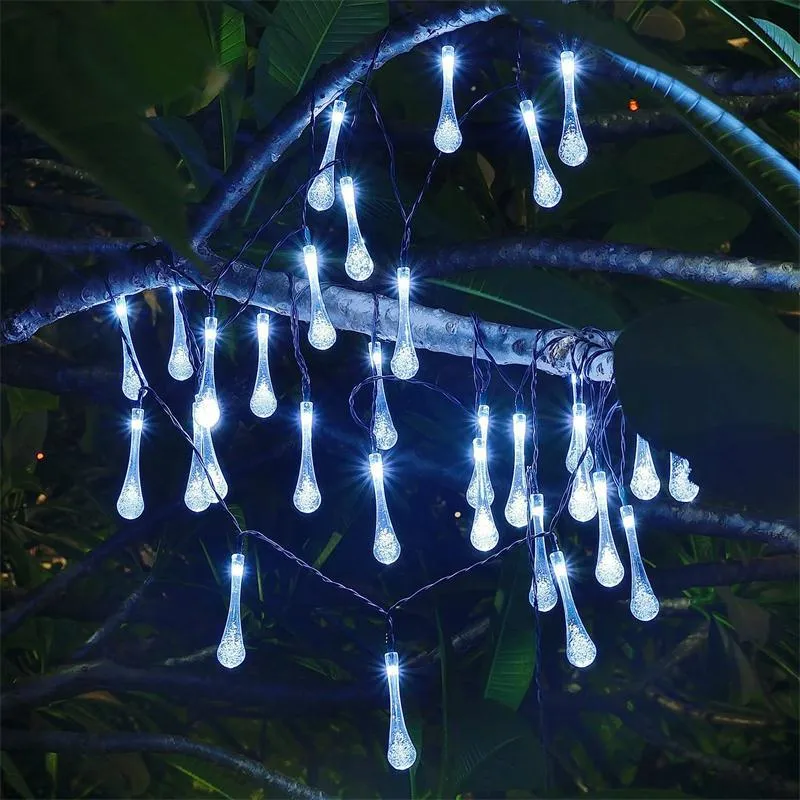 Luzes de Cordão em Forma de Gota de Água 1
