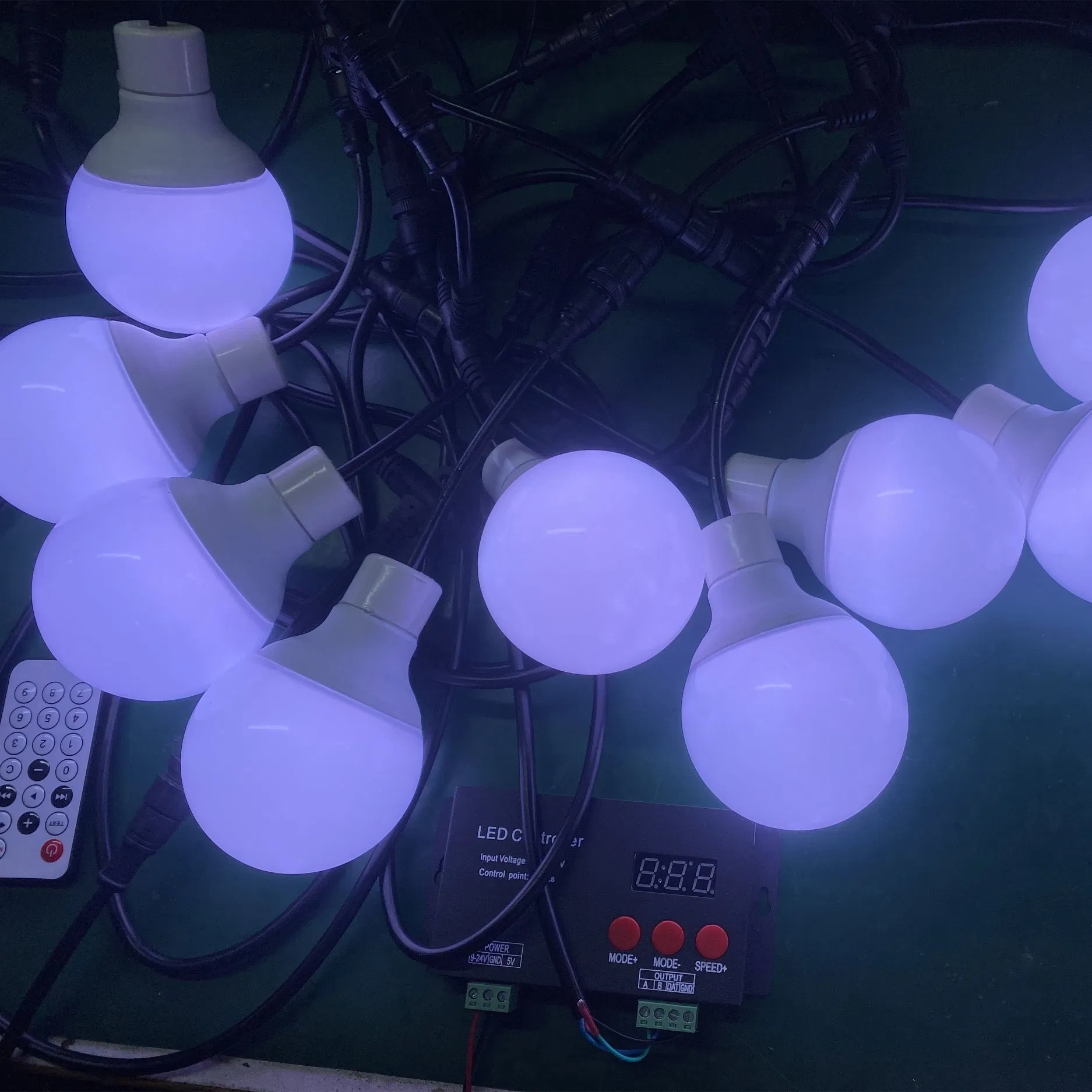 Corda de Luz de Fada com Lâmpadas LED Multicoloridas e Branco Quente