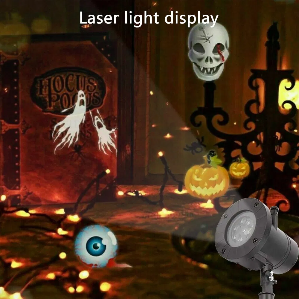 Projetor de Luz LED de Floco de Neve para Exterior