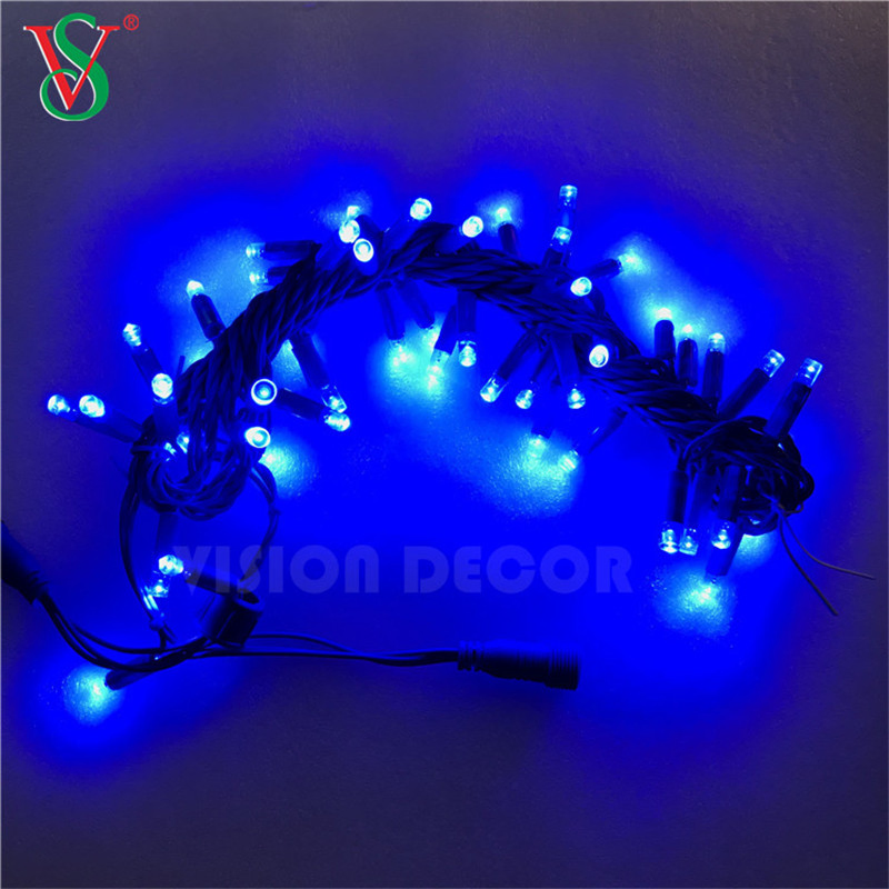 10m 100LEDs IP65 Luzes de Natal LED com Fio de Borracha à Prova d'Água