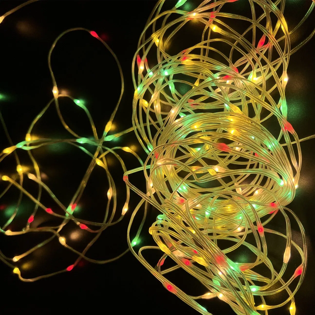 Fita de Luz de Natal Mini LED Fairy RGB IC à Prova d'Água Multicolorida