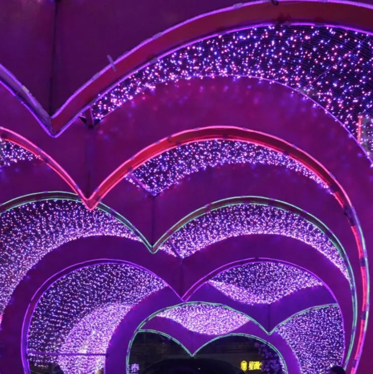 Luzes de Natal para Árvore de Natal à Prova d'Água com Efeito de Chuva de Meteoros LED para Exterior