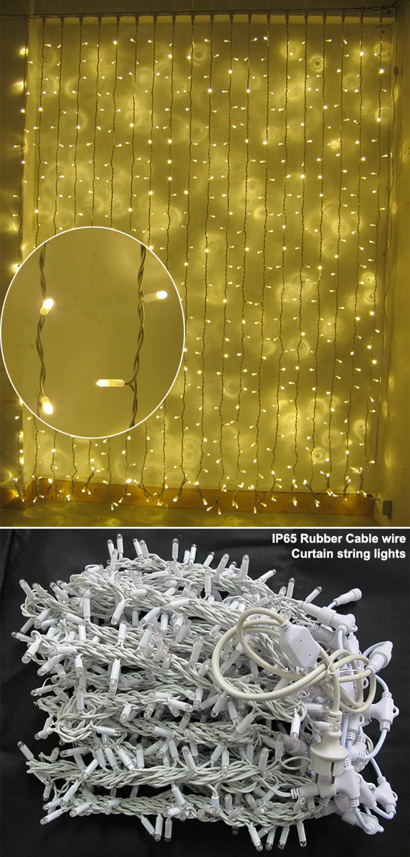Especificações das Cortinas Decoradas com Luzes de Fada