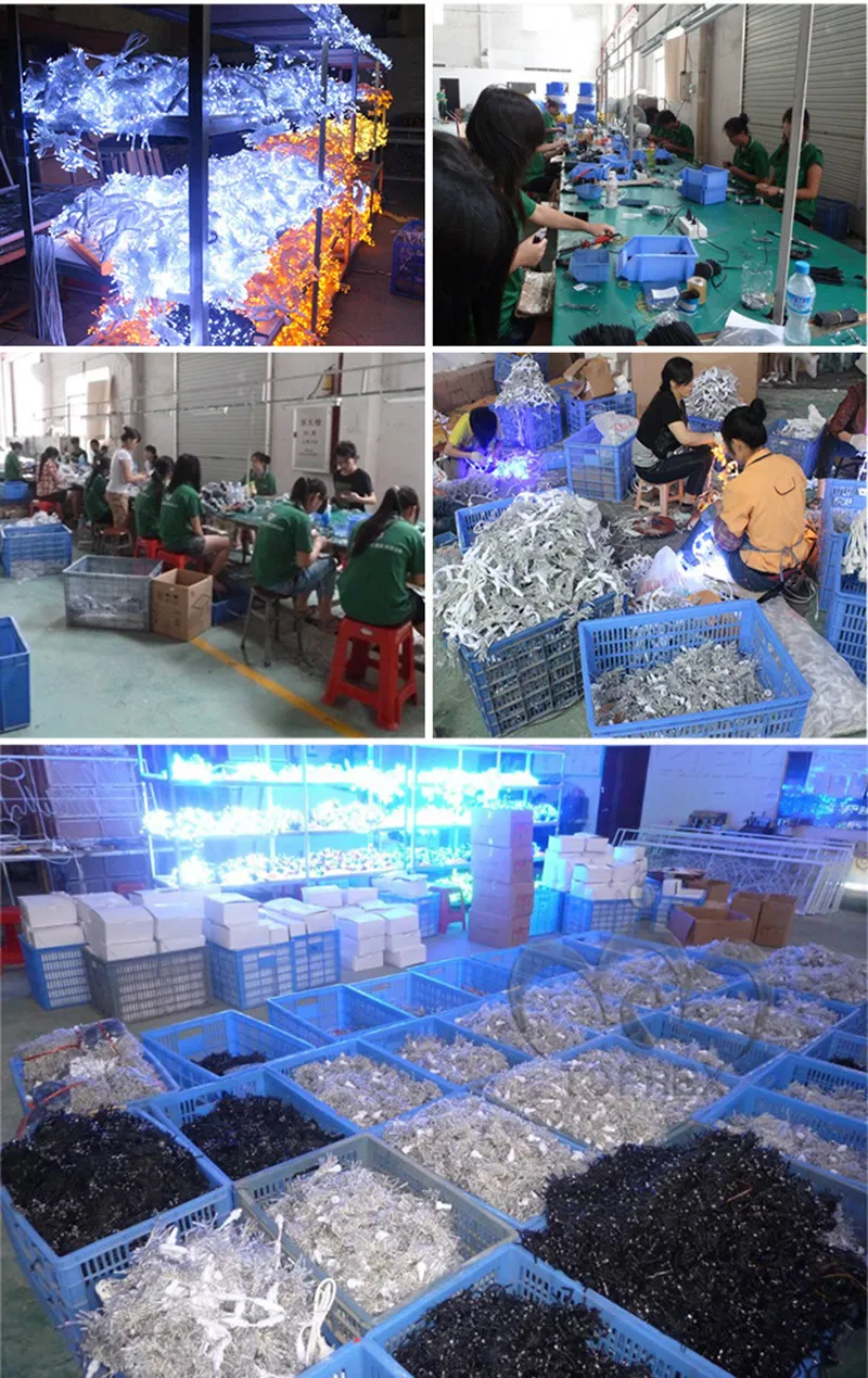 Linha de produção de Luzes de Natal