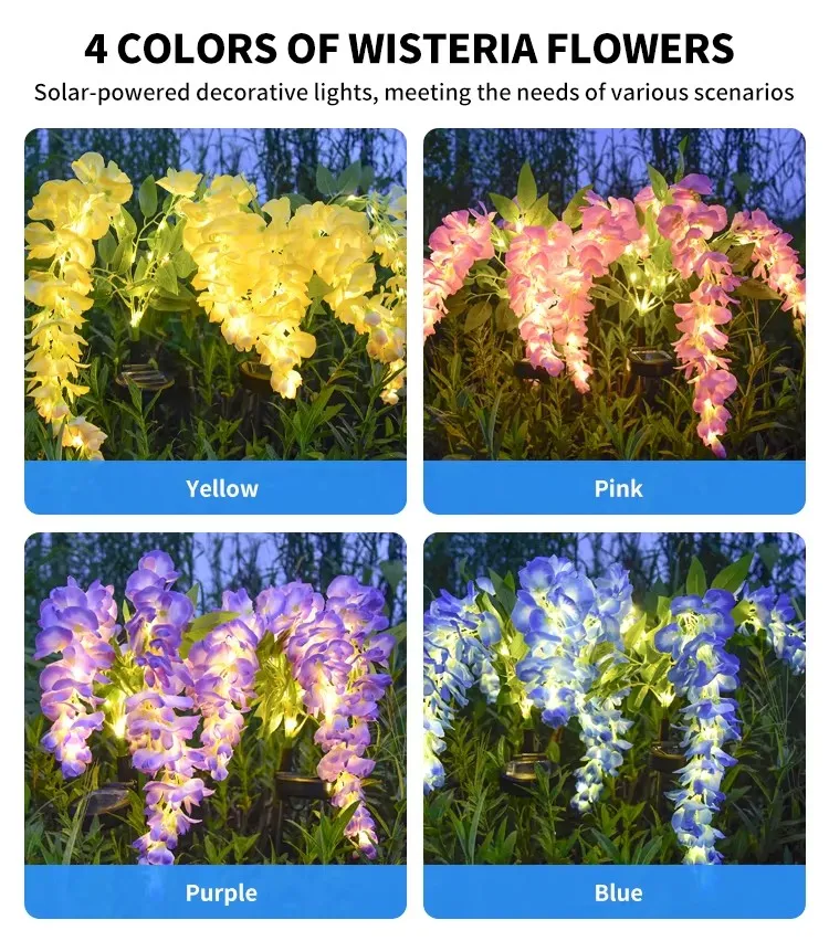 Luzes de Caminho Decorativas com Energia Solar para Jardim Externo