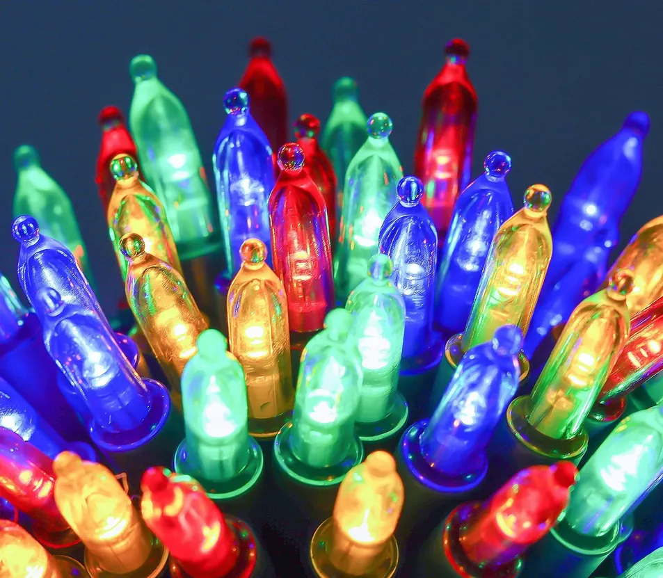 Fitas de Luzes LED Atacadistas Multicoloridas para Decoração de Natal ao Ar Livre à Prova d'Água