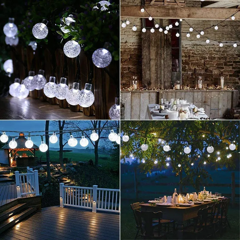 6.5m Luz 30-LED de Cordão 8-Modes Decorativa para Jardim e Caminho