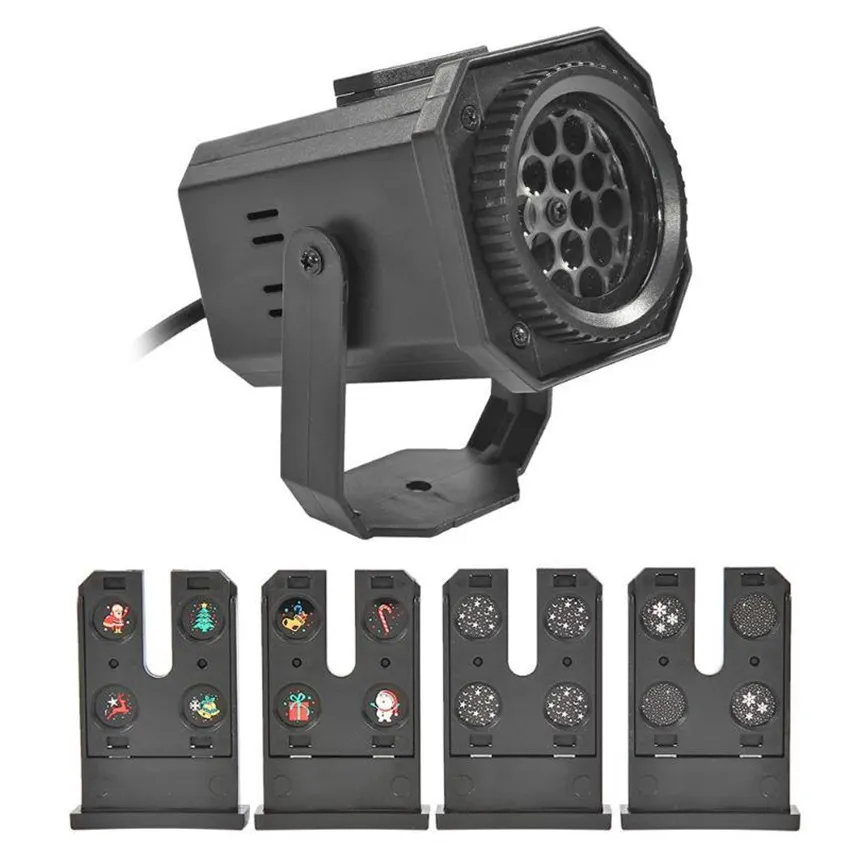 Projetor de Luzes de Natal LED para Cartão para Festas de Natal e Aniversário