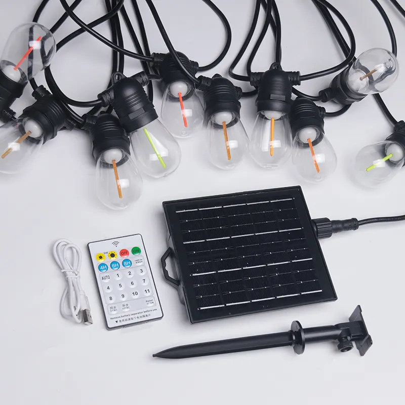 Corda de Luz Decorativa Festiva LED RGBW Brilhante para Exterior S14