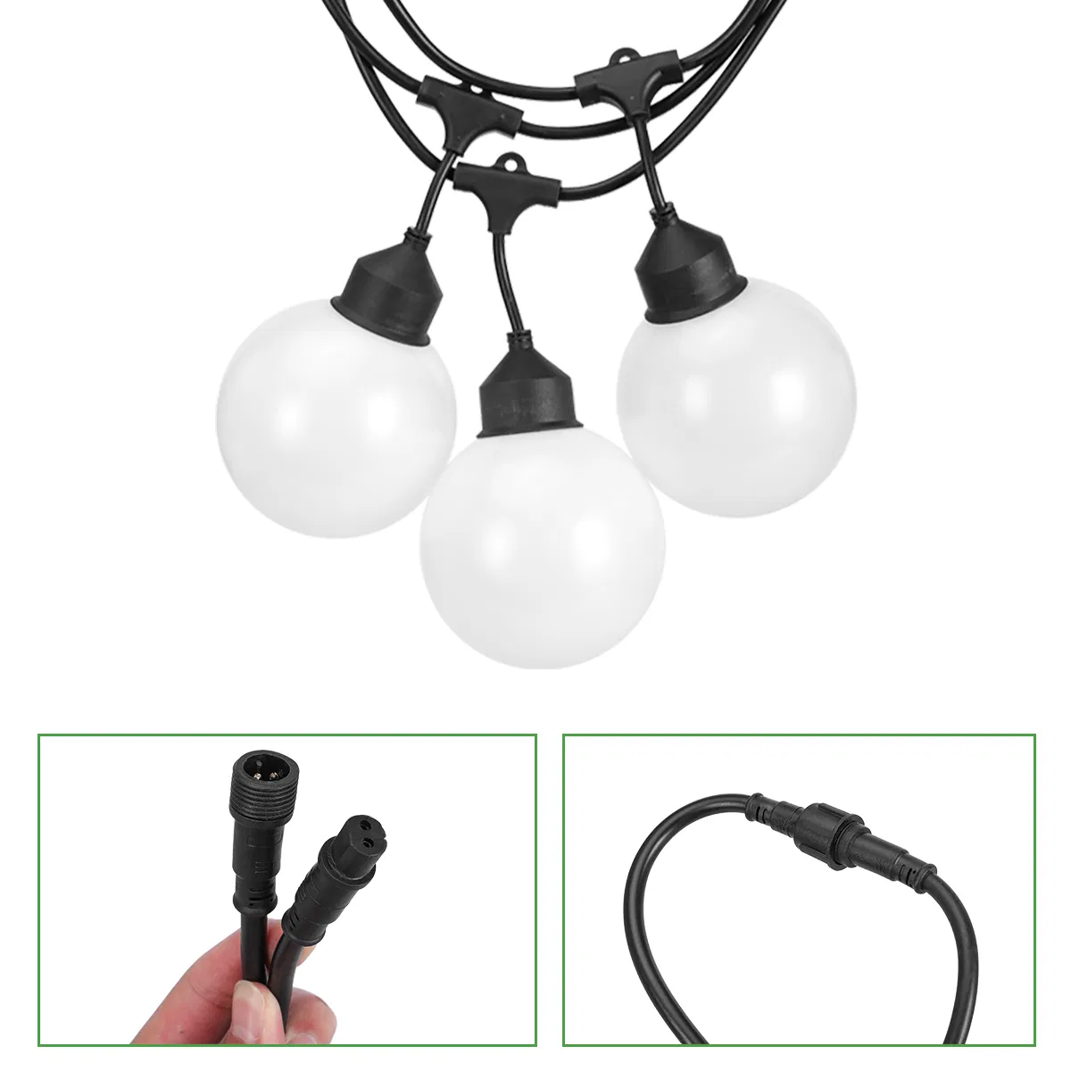 G125 Luzes de Natal LED em Corda à Prova d'Água Shatterpro Luzes LED Comerciais para Pendurar Luzes Externas