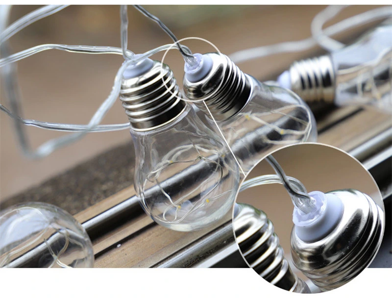 Luzes de Cordão com Lâmpadas Vintage Solar Edison para Deck, Quintal, Tendências e Decoração de Festa