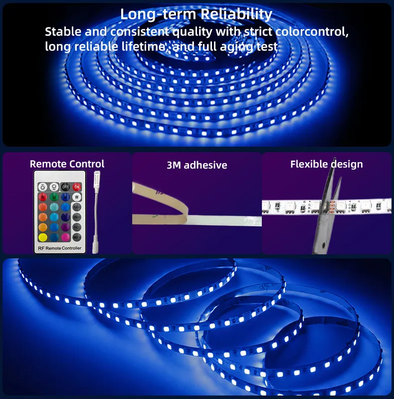 Fita de LED RGB detalhe 1