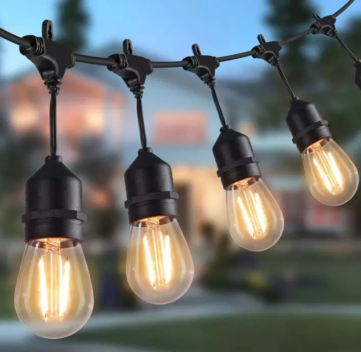 Luzes de Cordão LED Coloridas Vintage Edison Modernas S14