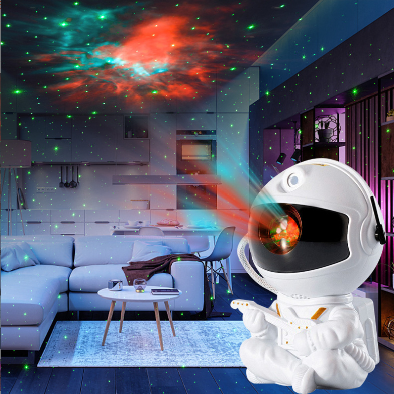 Projetor de Estrelas Luz Noturna Galáxia Astronauta