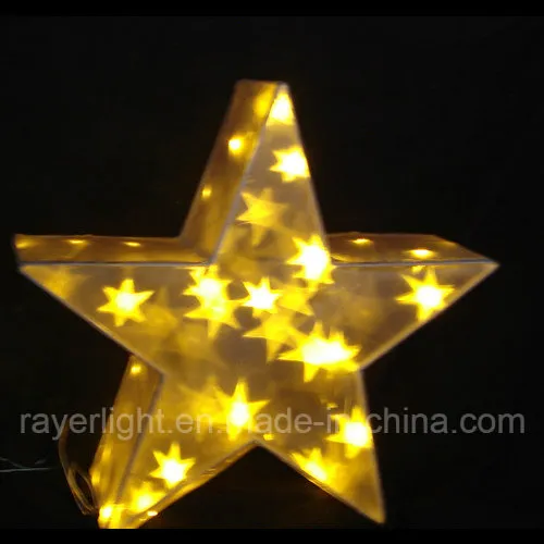 Luzes de Natal Decorativas LED com Motivo de Estrela ao Ar Livre para Jardim