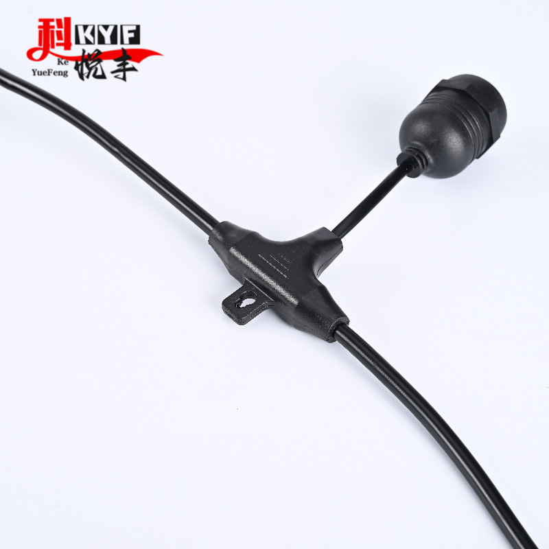 Luzes de Cordão Exteriores à Prova d'Água S14 com Cabo Preto IP65 para Uso no Jardim