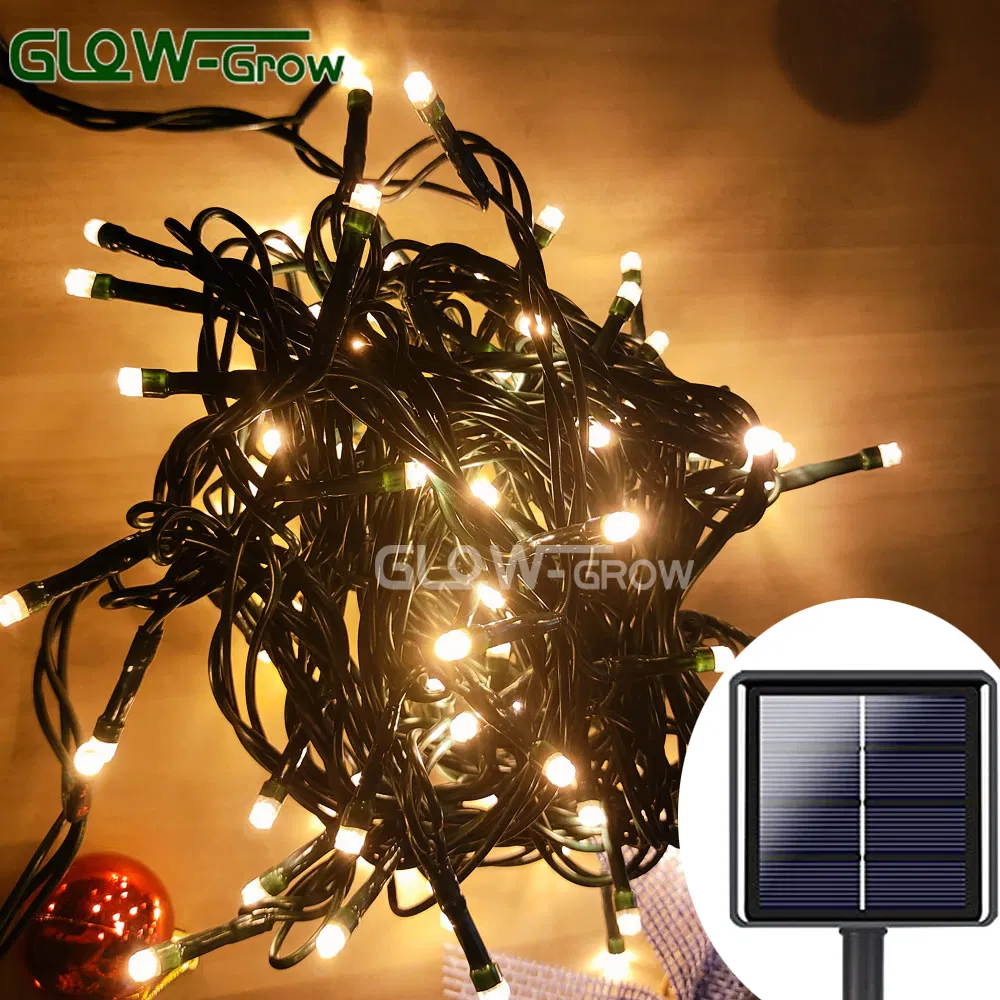 Luz de Fada LED Branca Quente Melhor Luz de String Solar para Decoração de Natal em Casa, Jardim, Festa, Casamento e Árvore