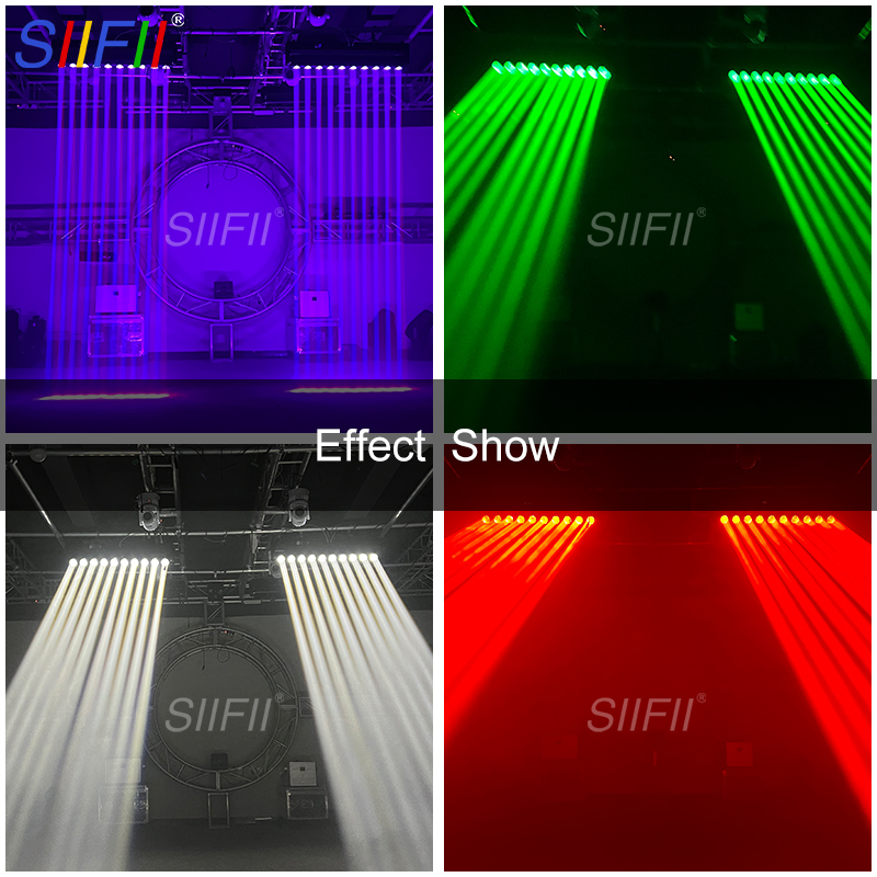 Luz de Cabeça Móvel LED 10X40W RGBW 4in1 com Flightcase DMX512 Projetores de DJ para Bar Festa KTV Lâmpada de Efeito de Natal