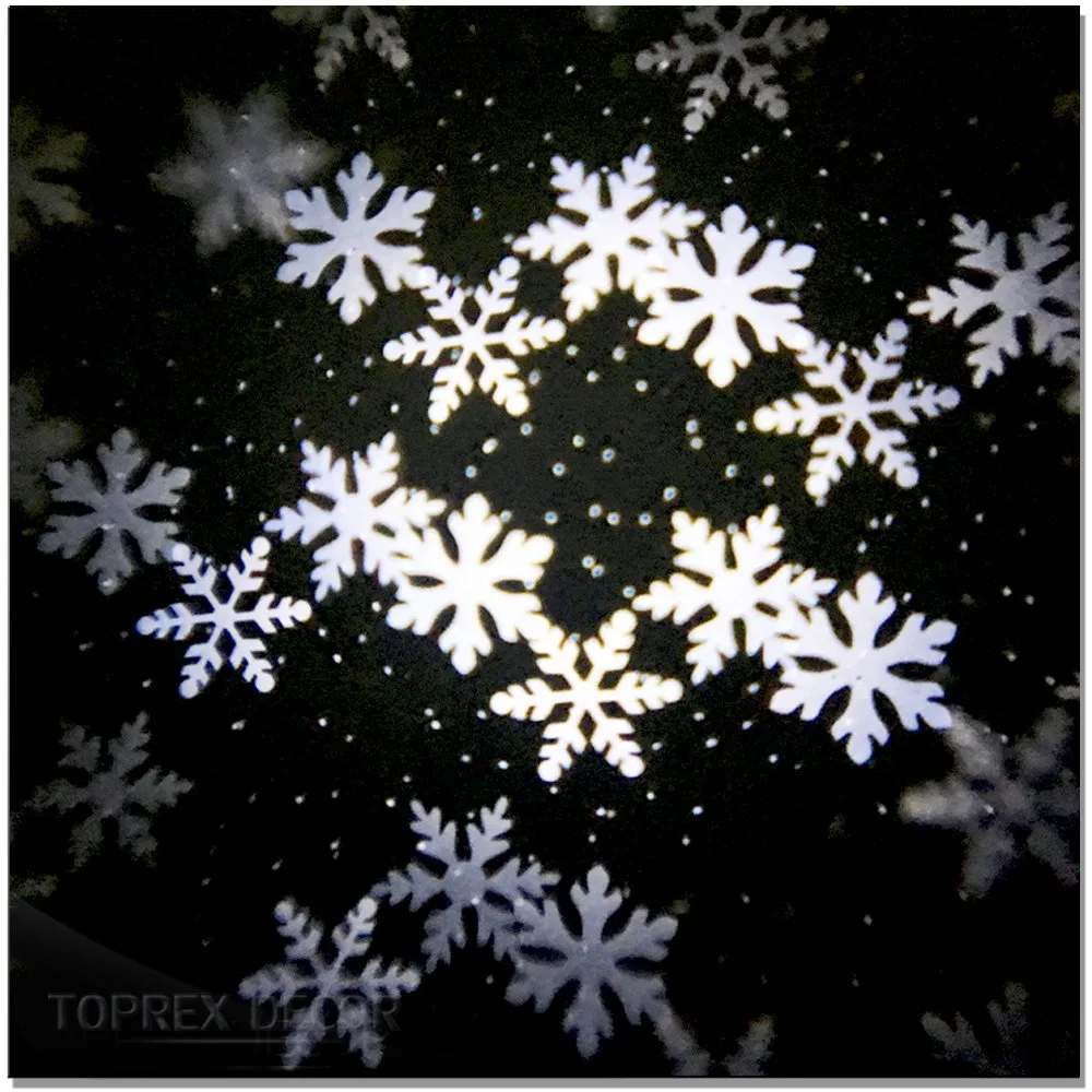 Nova Promoção Decorações de Natal para o Jardim Projetor de Luzes LED de Floco de Neve para Janela Iluminada Luzes em Movimento