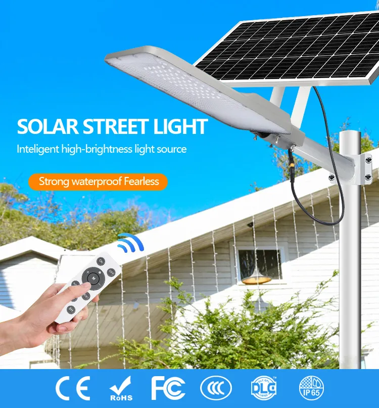 Melhores Produtos Solares de Alta Lúmens Alumínio IP67 30W Luz de Rua Solar LED para Jardim ao Ar Livre com Sensor de Movimento