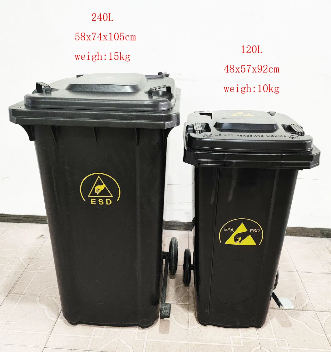 120L Estación de Desechos ESD Móvil con Tapa