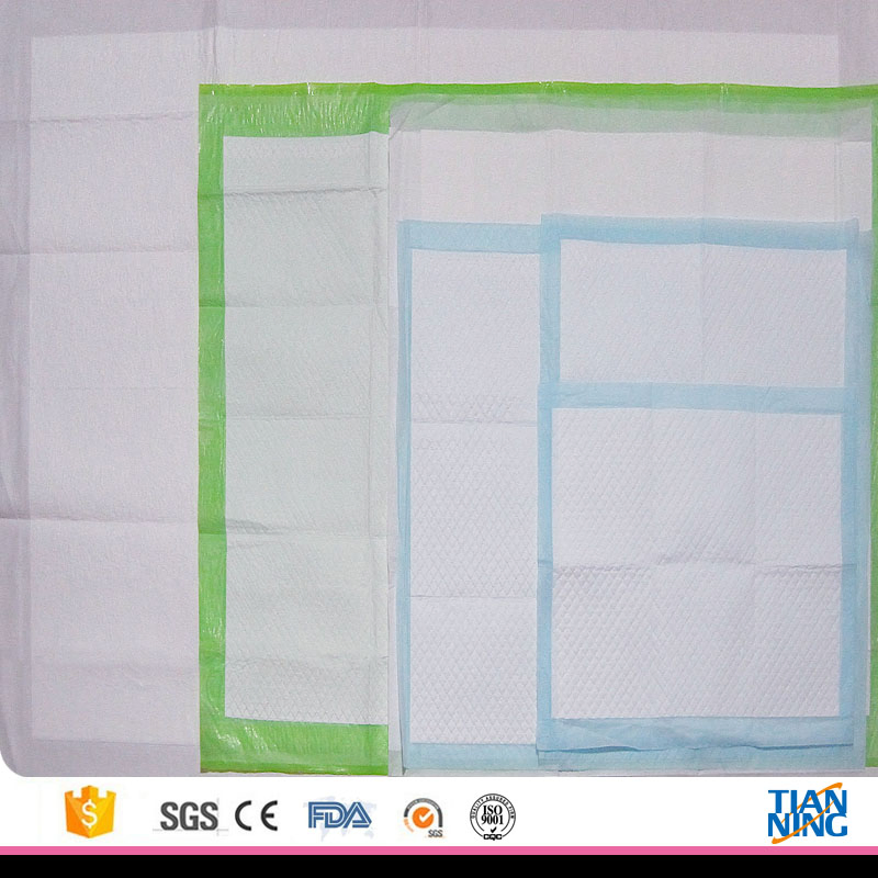 60X90cm Sábana de higiene desechable absorbente azul para incontinencia, cama/pad para mascotas, entrenamiento de cachorros, promoción de fábrica en China, descuento, OEM, barato, fábrica en China