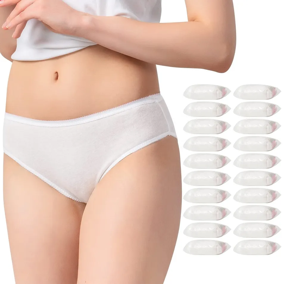 Ropa interior desechable para el posparto, algodón, pantalones de maternidad de cintura alta para mujeres