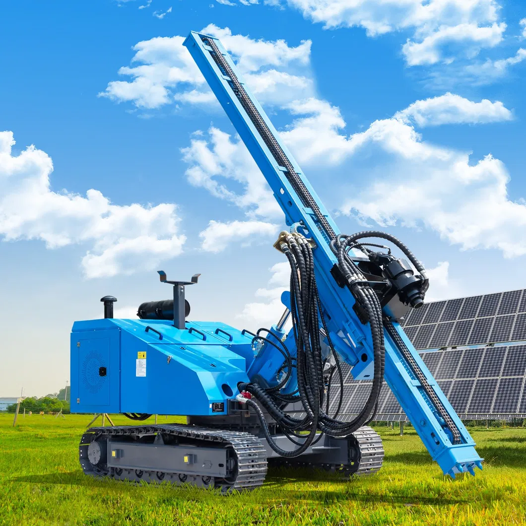 Máquina de pilotes de tornillo para postes solar