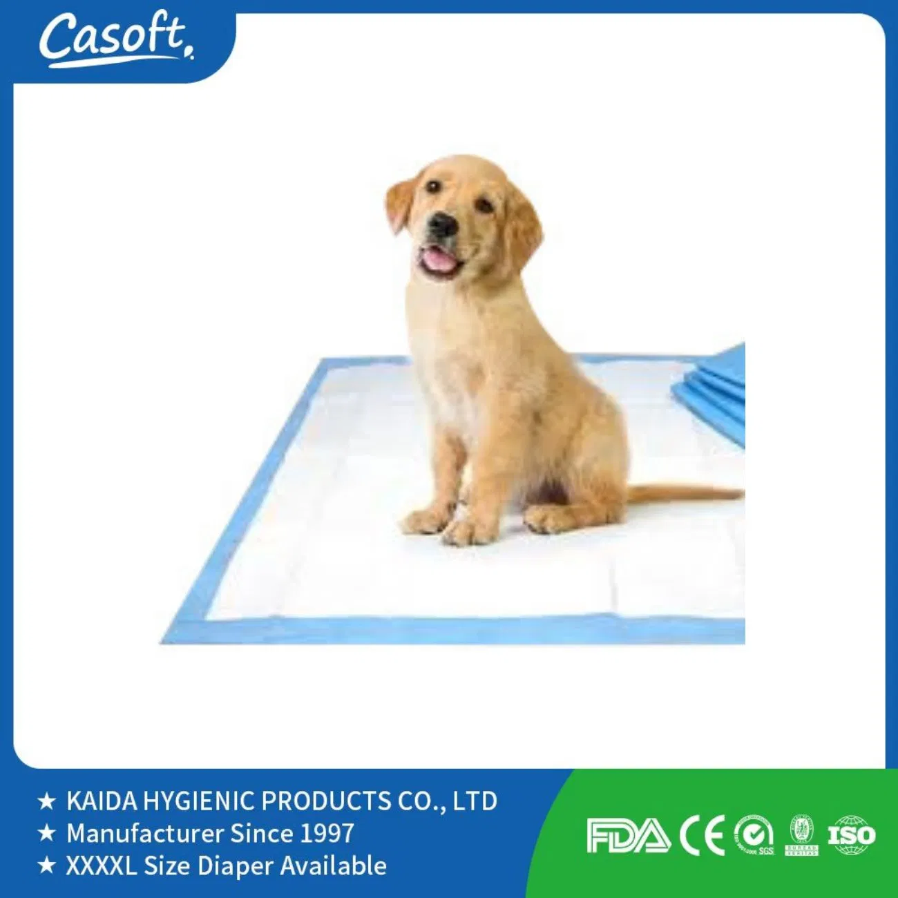 Almohadillas desechables de alta calidad para animales, almohadilla gruesa para cambiar mascotas, almohadilla personalizada para cachorros