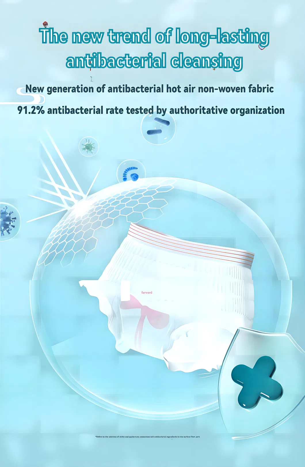Pantalones desechables de alta absorción para la menstruación de mujeres y hombres, etiqueta privada
