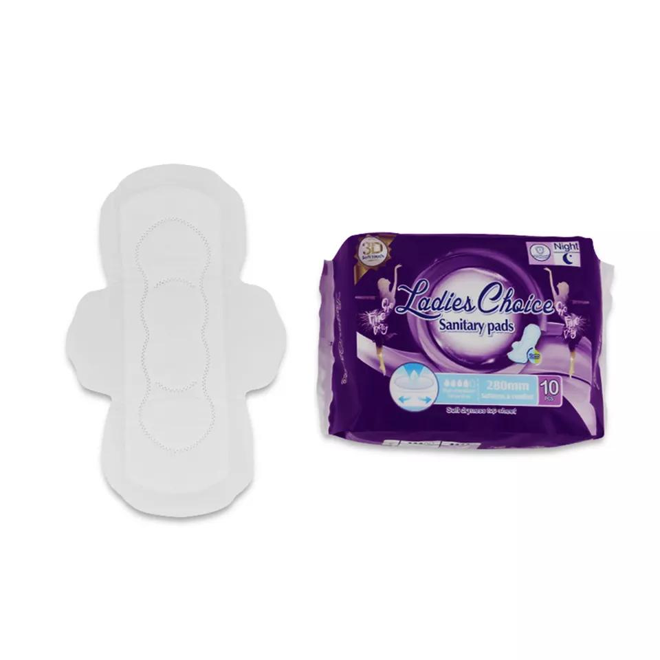 Compresas de algodón orgánico - Toallas sanitarias de super absorción, sin fragancia, compresas ultra delgadas con alas para mujeres