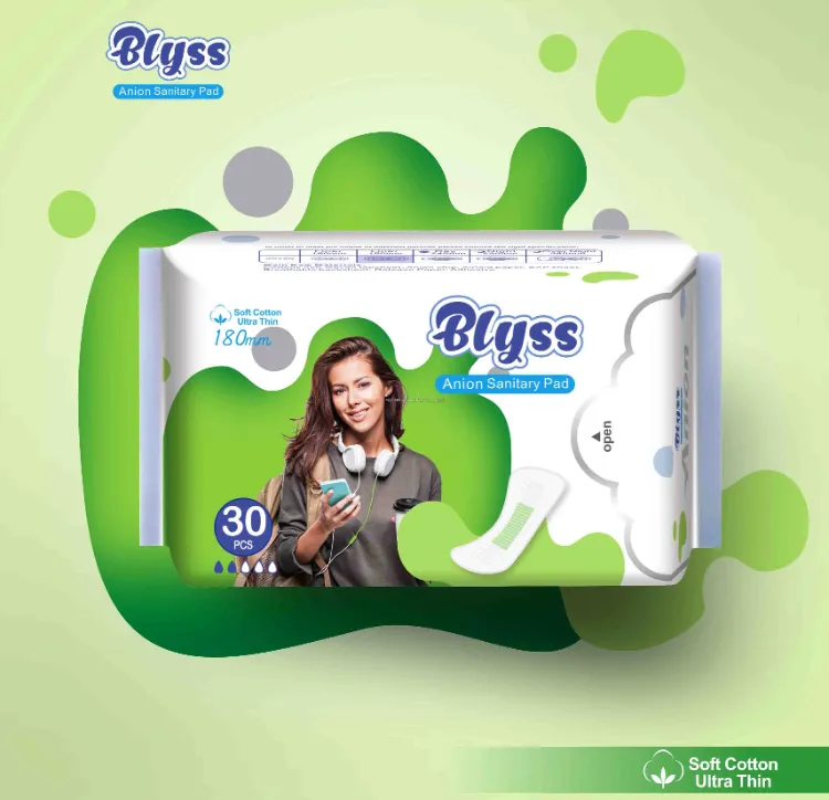 Compresa sanitaria desechable hecha en China