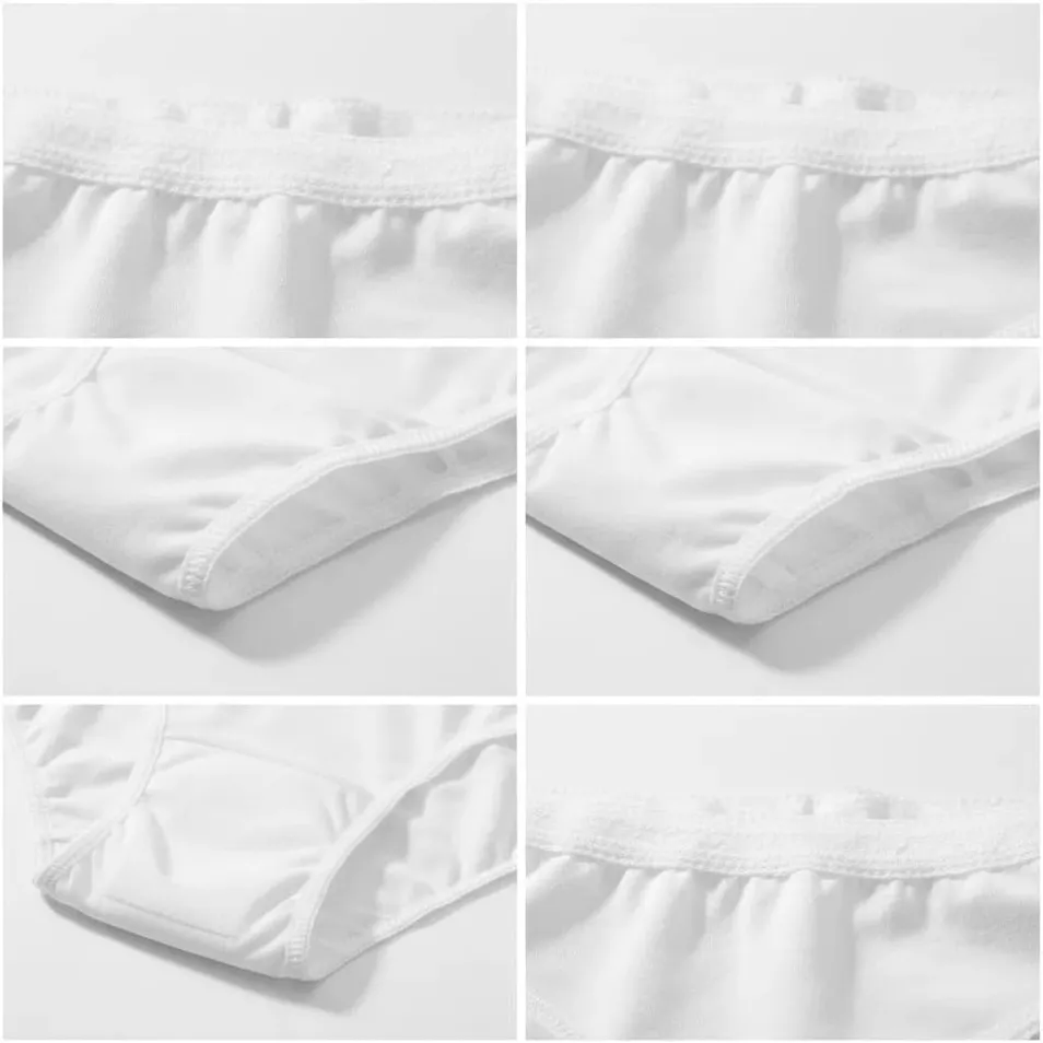 100PCS Ropa interior desechable de algodón para mujeres, panties suaves para maternidad, hospital y viaje