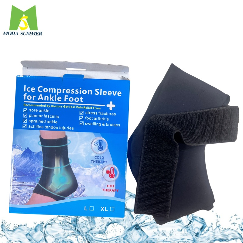 Manga de gel de hielo flexible para la rodilla y el codo, compresa caliente/fría para terapia de alivio del dolor en el brazo, pierna y pantorrilla