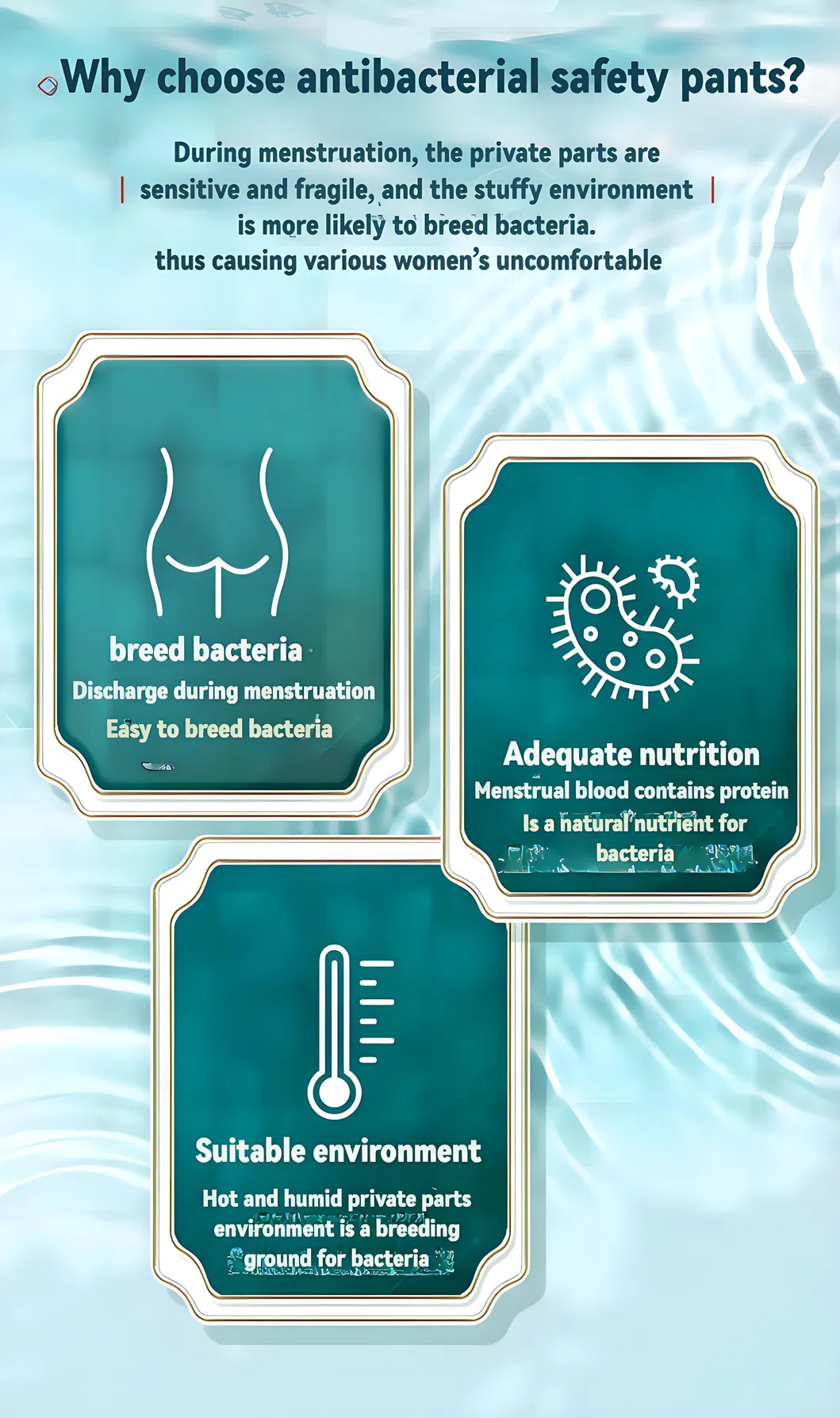 Pantalones desechables de alta absorción para la menstruación de mujeres y hombres, etiqueta privada