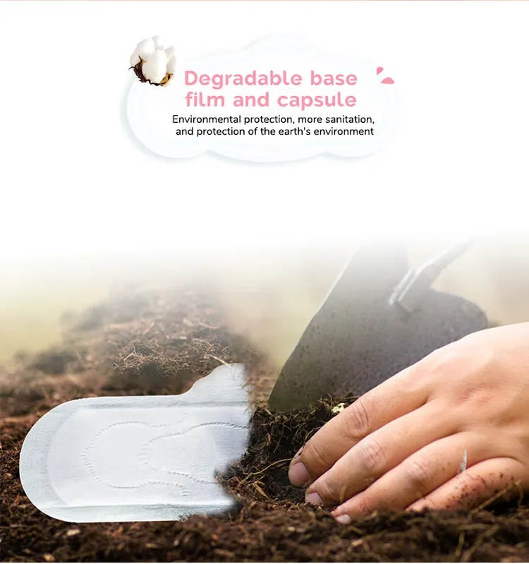 Toallas sanitarias desechables de algodón puro orgánico de alta absorbencia, biodegradables, suaves y no tejidas para mujeres