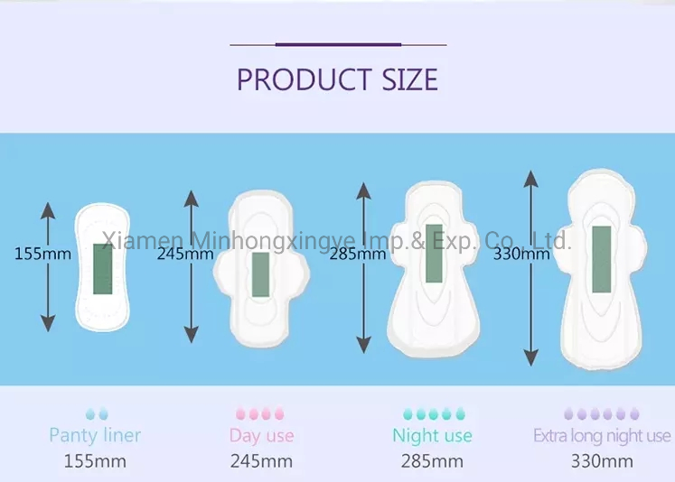Compresas Sanitarias Orgánicas de Algodón Verde Ultra Finas y Transpirables con Aniones para Uso Diurno 245mm