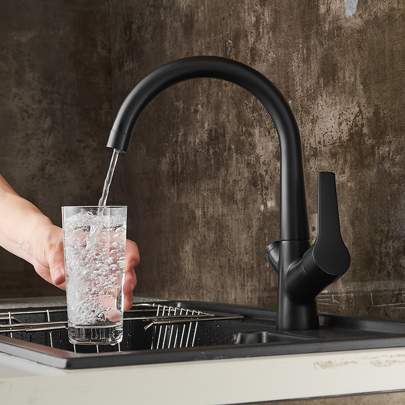 Grifo de lavabo de diseño único 3 para baño, grifo de agua de lavabo con doble manija, acabado en cromo, grifo de lavabo de bronce negro