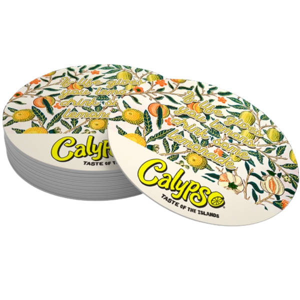 Posavasos impresos personalizados para restaurantes y hoteles disponibles en papel, corcho, pulpa y materiales absorbentes