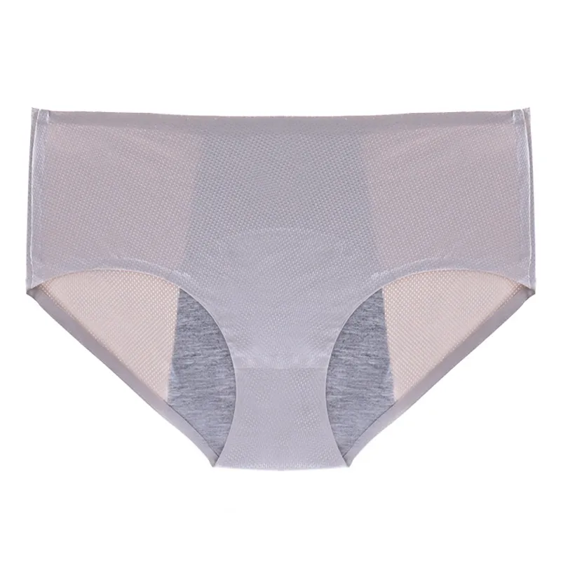 Bragas fisiológicas de cintura alta para mujer, de talla grande, a prueba de fugas