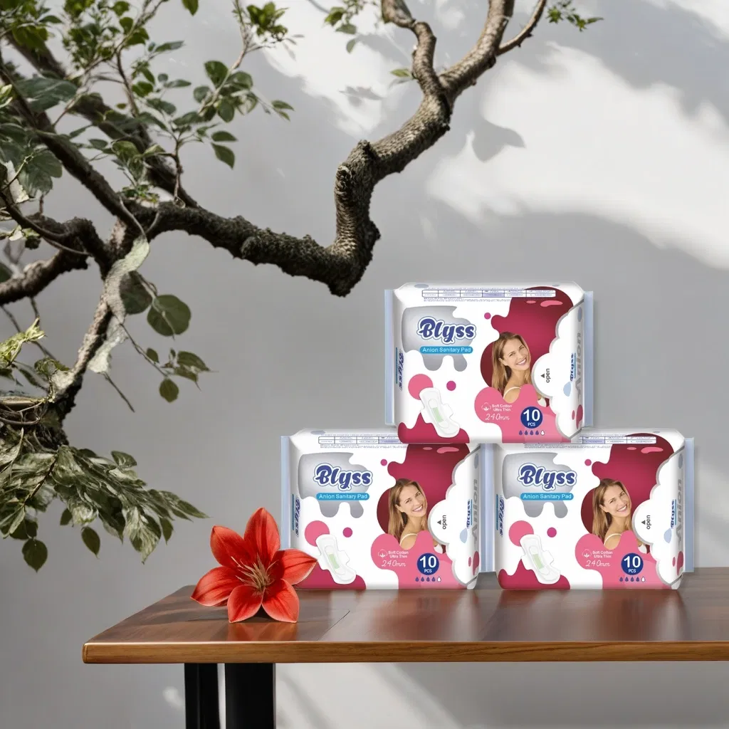 Compresa sanitaria desechable hecha en China