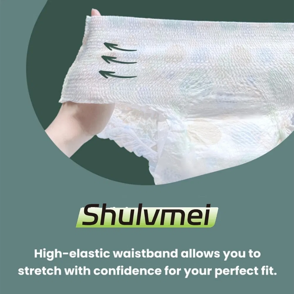 Absorbente masivo suave y transpirable, ropa interior desechable sanitaria para el cuidado menstrual